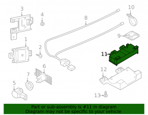 Блок открывания багажника ногой Audi A4 B9 17-25