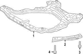 Cadru frontal pentru Toyota Venza 21- AWD