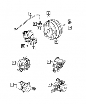 Вакуумная помпа ГТЦ Jeep Cherokee KL 19-22 3.2