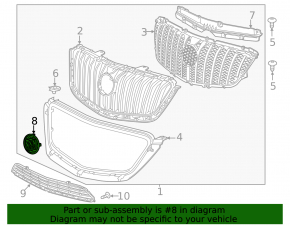 Grila radiatorului Buick Encore 13-16