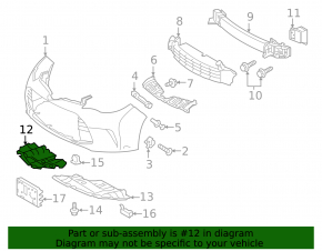 Защита двигателя правая Toyota Avalon 16-18 рест