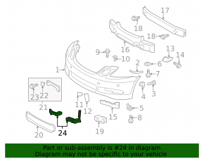 Воздуховод охлаждения тормозов правый Lexus GS300 GS350 GS430 GS450h 06-07