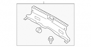 Накладка проема багажника Hyundai Sonata 11-15