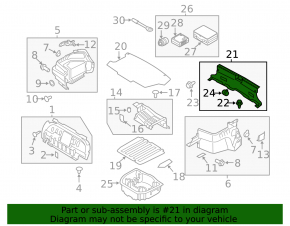 Накладка проема багажника Hyundai Sonata 11-15