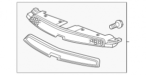 Решетка радиатора grill верхняя Chevrolet Cruze 11-14 дорест
