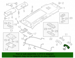 Ручка потолка задняя правая VW Atlas 18-26 серая