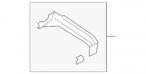 Ornament consolă centrală dreapta sus pentru Audi E-Tron 19-23, cromat, cu iluminare din spate, lovituri minore