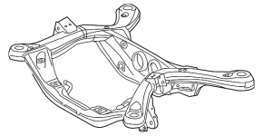 Подрамник задний Lexus RX450h 10-15 FWD