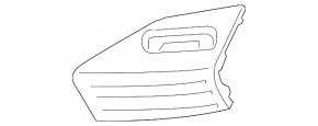Заглушка ПТФ левая Ford Fusion mk5 19-20 глянец
