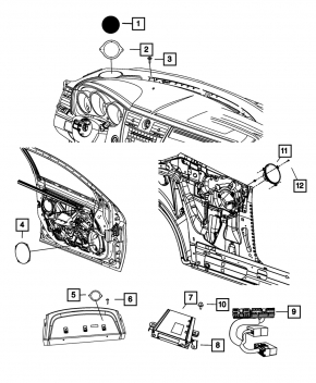 Amplificator Dodge Challenger 09-
