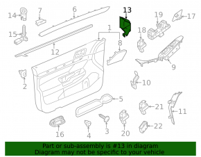 Крышка зеркала внутренняя левая VW Jetta 11-18 USA