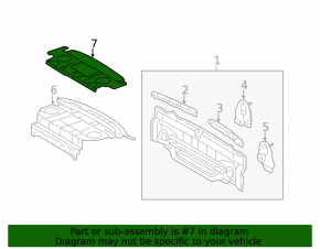 Полка задняя Toyota Camry v40 серая, потерта, царапины