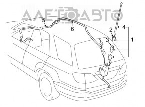 Антенна Lexus RX300 98-03