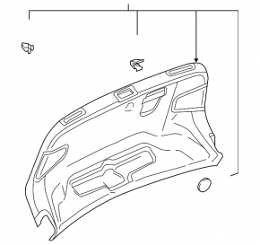Capacul portbagajului Audi A3 8V 15-20 4 uși, 5 uși