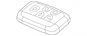 Ключ smart Land Rover Range Rover Evoque 12-17 433 mhz