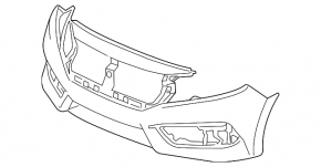 Bara față neaderentă Honda Civic X FC 19-20 construcție japoneză