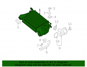 Интеркулер Subaru Impreza WRX GH 08-14 2.5T
