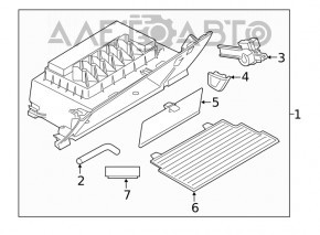 Torpedou, compartiment torpedou BMW X2 F39 18-23 negru