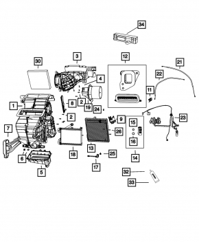 Печка в сборе Fiat 500 12-13