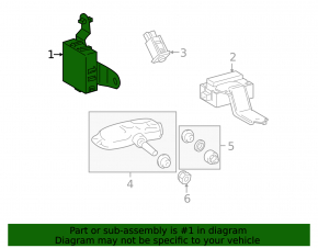 COMPUTER, TIRE PRESSURE MONITOR Lexus RX400h 06-08