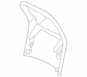 Ornamente consolă centrală spate pentru Subaru Outback 20-25, negre