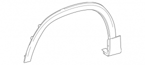 Ornamente aripă dreapta față pentru Mercedes H247 GLA 20-26