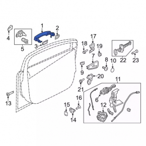 Ручка двери внешняя передняя правая Ford C-max MK2 13-18 keyless