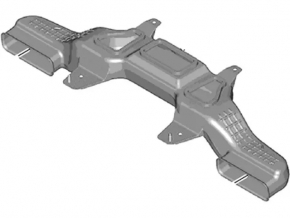 Воздуховод охлаждения батареи передний центральный Ford Fusion mk5 13-20 plug-in