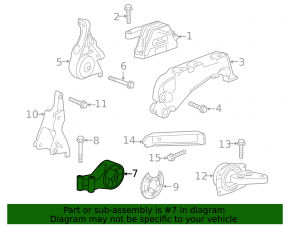 Подушка акпп нижняя Chevrolet Malibu 13-14 2.4 hybrid
