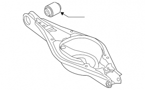 Braț de control inferior sub arc spate dreapta Volvo XC40 19-25