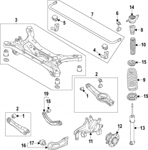 Ax punte spate dreapta Hyundai Elantra 21-26