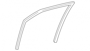 Уплотнитель стекла передний левый Lexus IS250 IS300 IS350 06-14