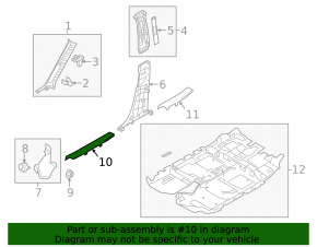 Накладка порога передняя левая Mazda CX-5 17-24 черн, царапины