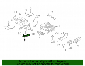 Ansamblu ventilator pernă inferioară scaun șofer pentru Land Rover Range Rover Velar 18-23