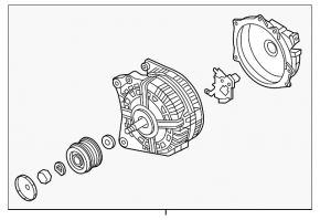 Генератор VW Jetta 22-26 1.5T