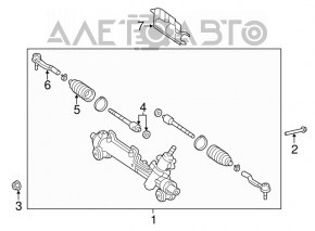 Рулевой наконечник левый Toyota Avalon 05-12