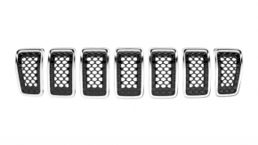 Элемент решетки радиатора grill Jeep Cherokee KL 19-23 7 рест, хром