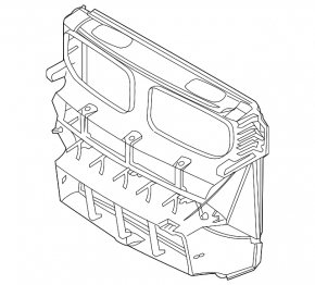 Deflector radiator pachet M pentru BMW X5 F15 14-18
