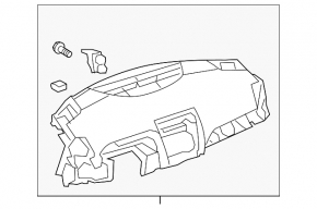Торпедо передняя панель без AIRBAG Toyota Camry v40