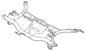Подрамник задний VW Tiguan 09-17 FWD