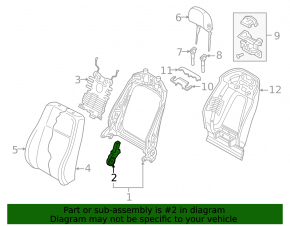 Мотор регулировки спинки водительского сиденья Audi A4 B9 17-25