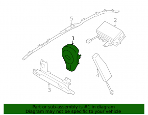 Подушка безопасности airbag в руль водительская Subaru Forester 14-16 SJ