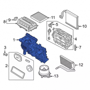 Печка в сборе Ford Escape MK4 20-26 сломано крепление