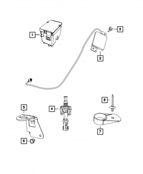 Engine Start Module Dodge Challenger 11-14 3.6
