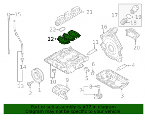 Маслоотражатель Audi Q7 16-19 3.0T тип 1