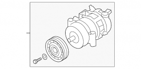 Компрессор кондиционера Audi A6 C7 12-17 2.0T