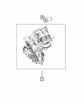 Печка в сборе Fiat 500L 14-17