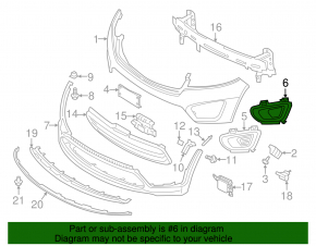 Rama farață stânga pentru Kia Sorento 16-18 pre-restilizare