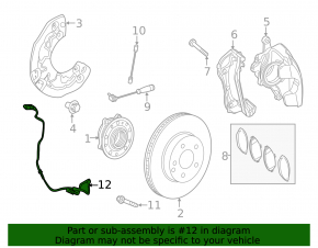Провод датчика ABS передний левый Mercedes W213 E 17-23