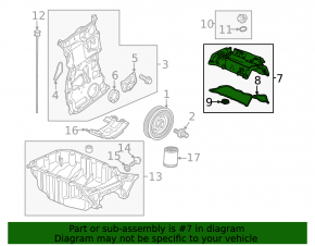 Крышка клапанная Honda Accord 13-17 2.4